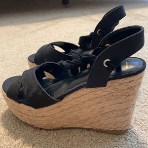 Lulus ankle wrapped Espadrille sandals, size 9